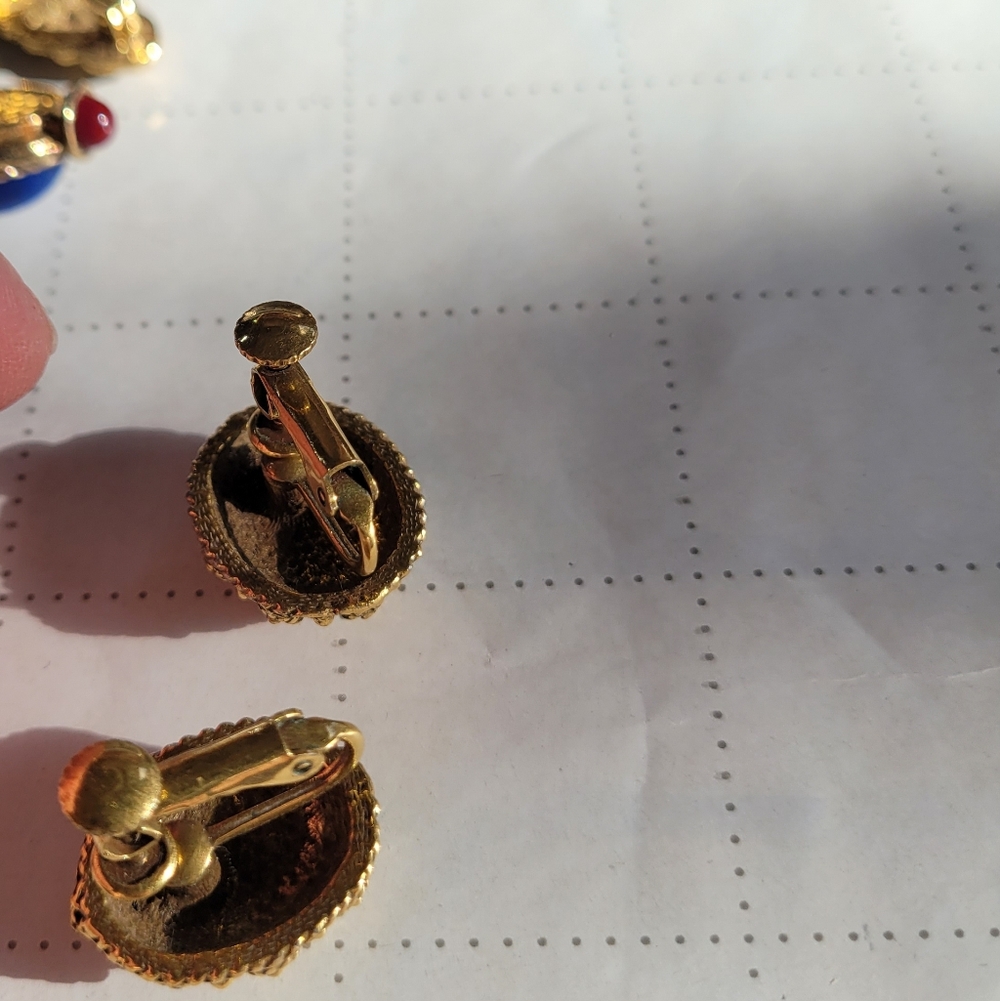 1928, Avon, Vtg Czechlosovakia Elegant Gold Gemstone Set Vintage Inspired - Picture 8 of 14
